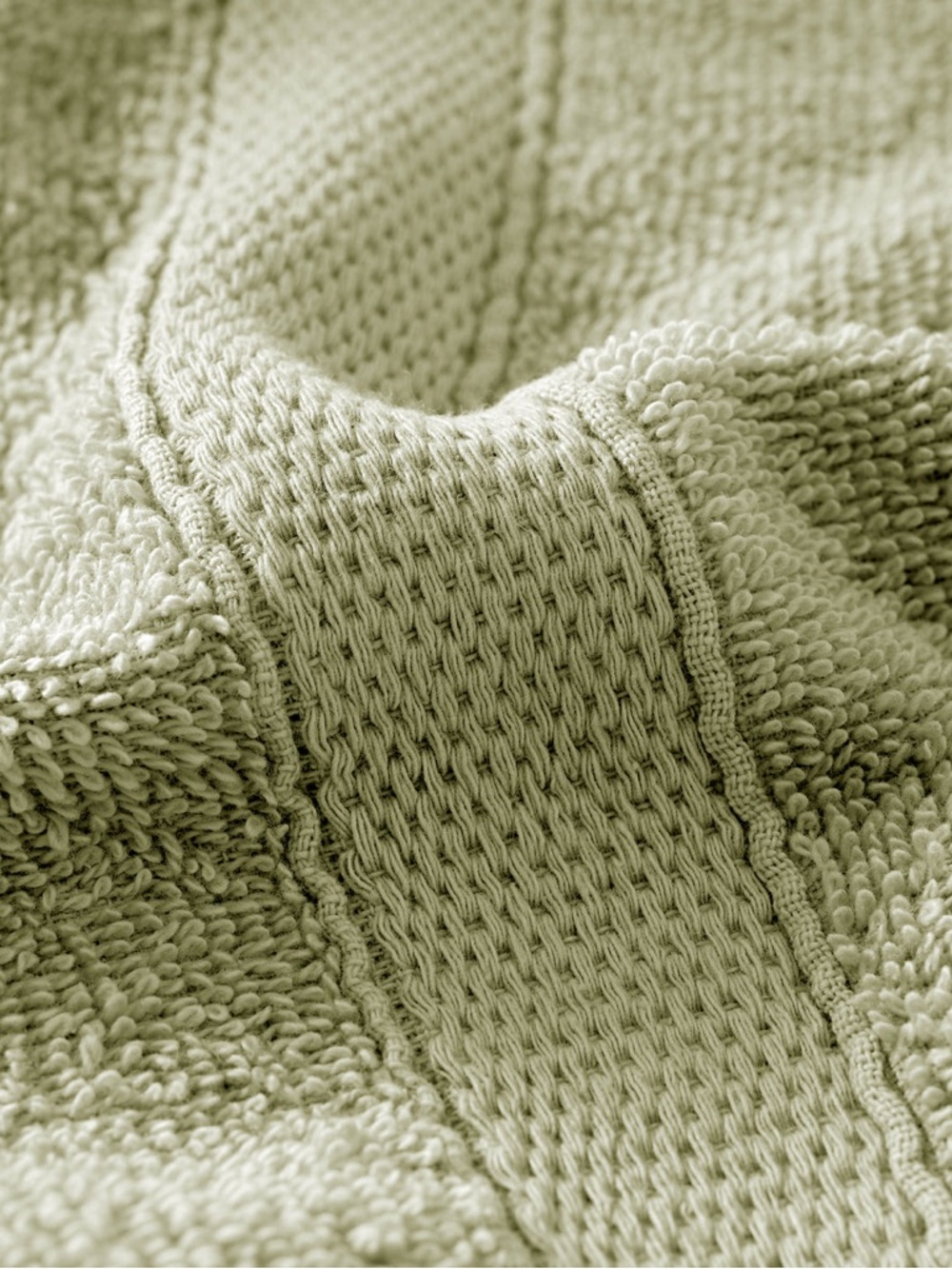 NWT Luxury 100% cotton Sage Green 6-piece Bath Towel Set - Picture 3 of 3
